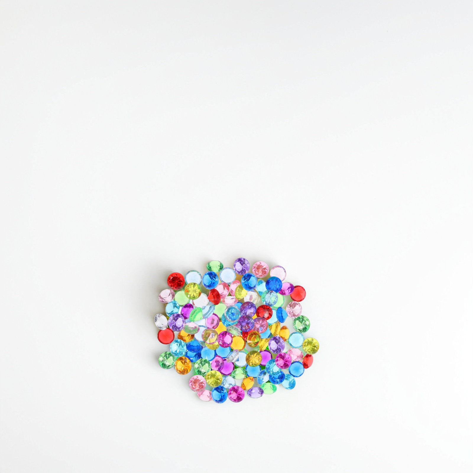 Art Craft Event - 100Pcs Acrylic Crystal Diamond 20Mm Mixed