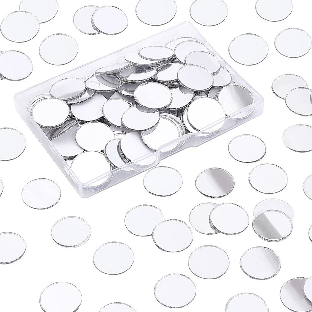 Art Craft Mirror - 50PCS Round Mini Mosaic Tiles Acrylic