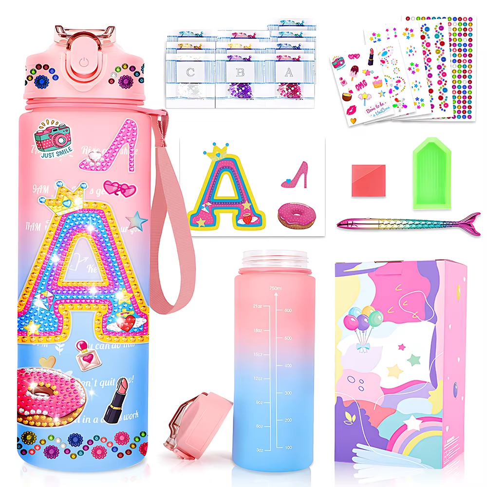 Art Craft Cup - 1Set Decorate Your Own Water Bottle