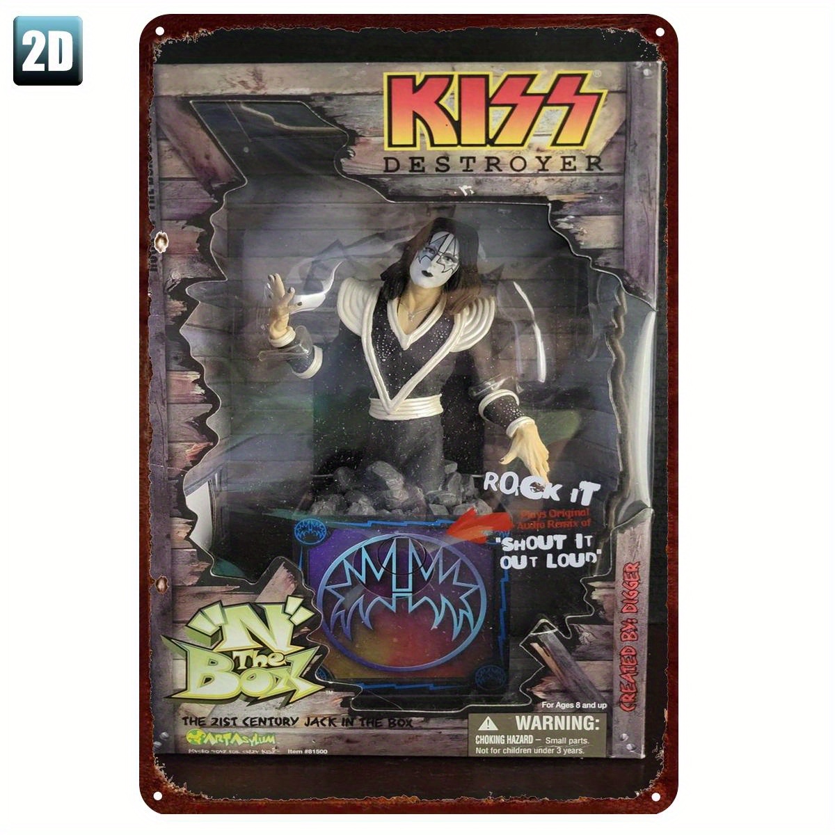 Art Craft Toys - KISS Destroyer: Ace Frehley Tinplate Art