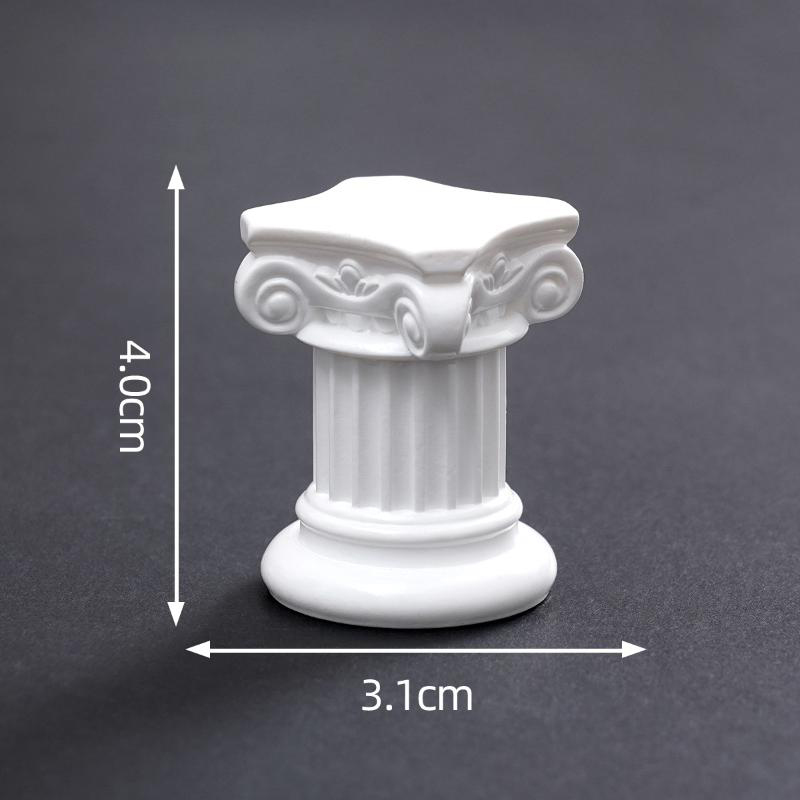 Art Craft Easter - 3d Retro Roman Column Figurines Table