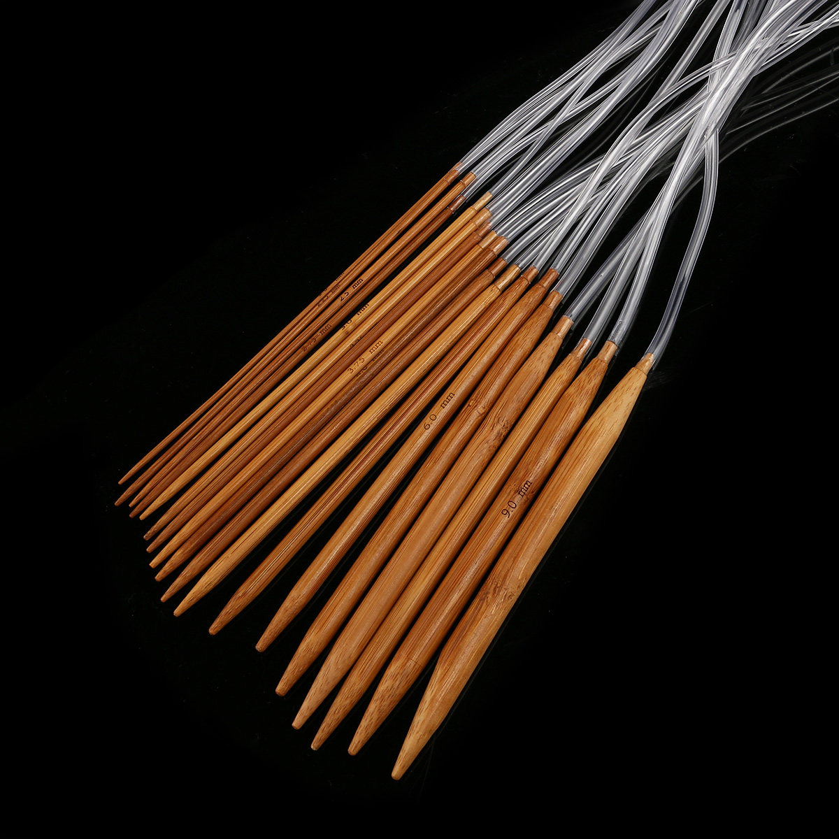 18 Pairs Bamboo Circular Knitt - Knitting Needle Circular recension och pris
