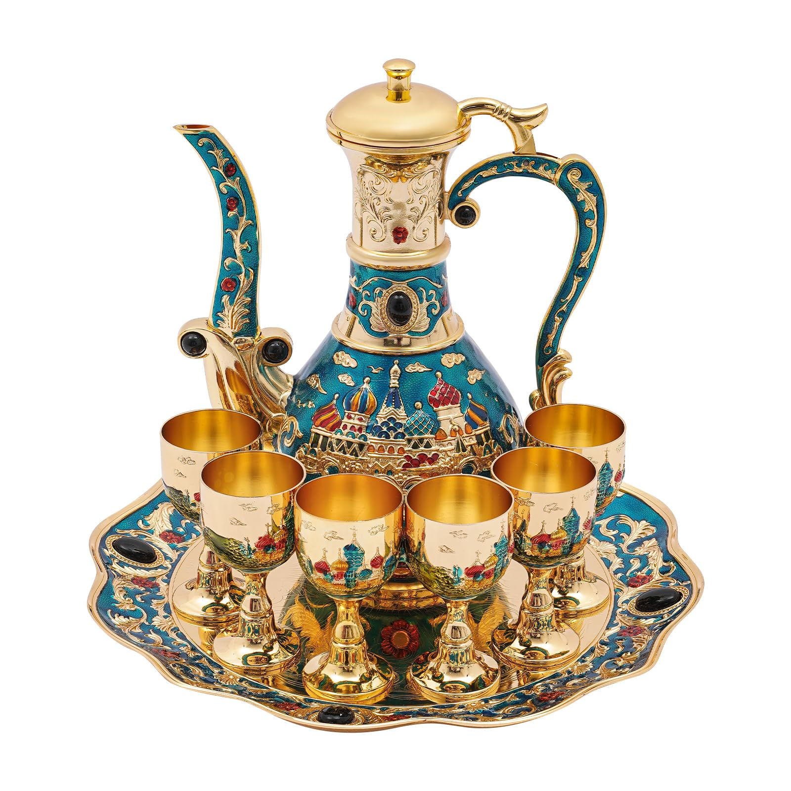 Vintage Turkish Coffee Pot Set - Art Craft Cup recension och pris