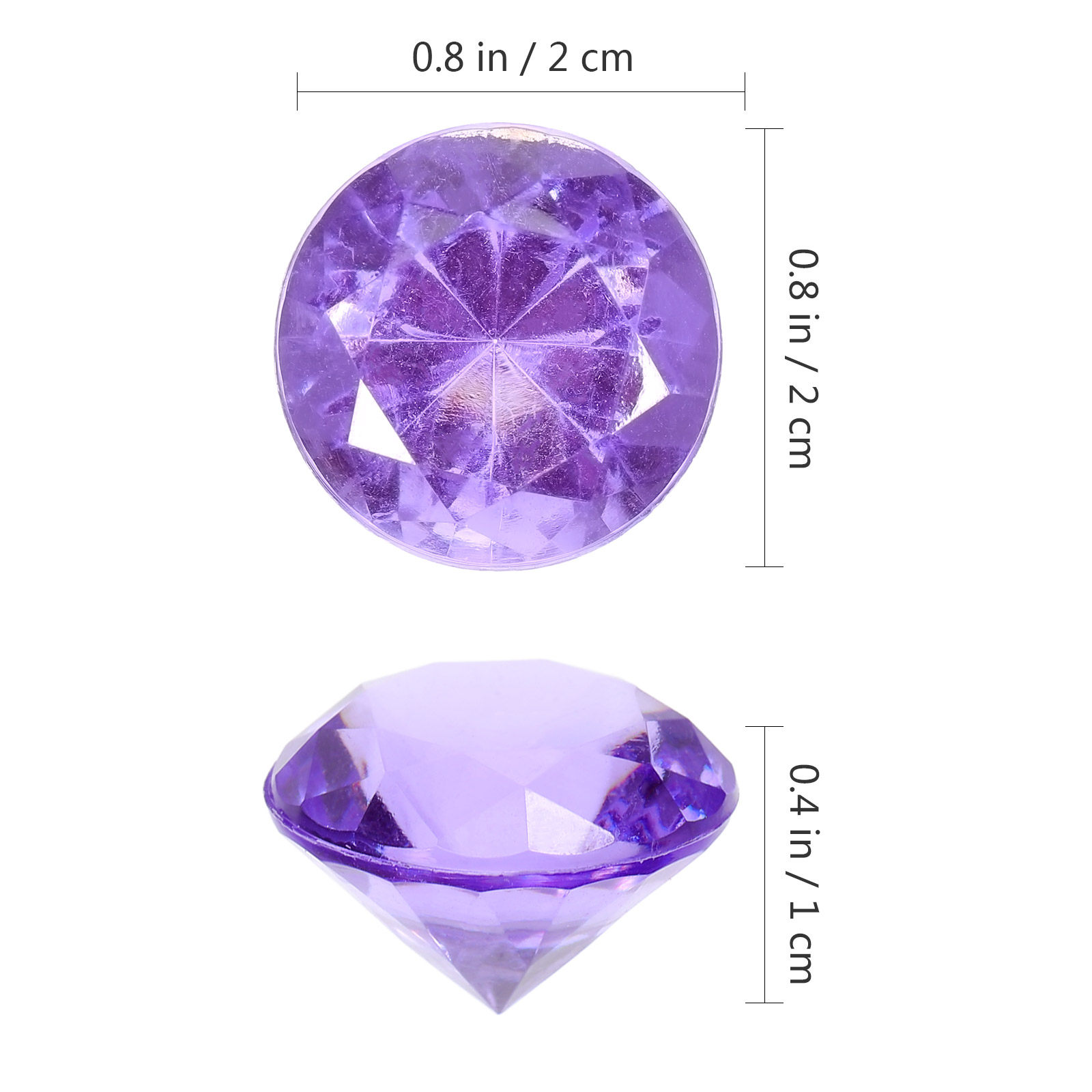 100Pcs Acrylic Crystal Diamond - Art Craft Event recension och pris