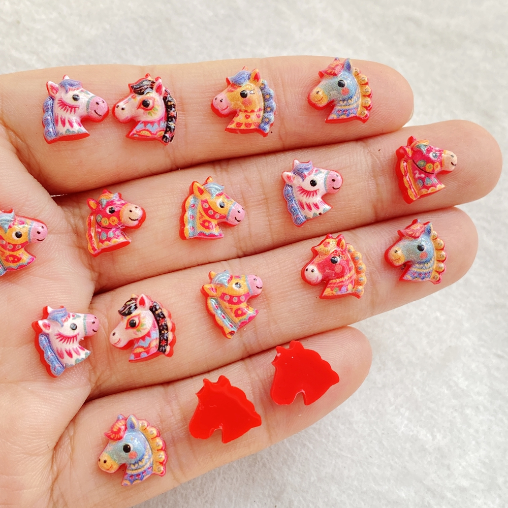 50pcs Resin Cute Mini Red Anim - Art Craft Easter recension och pris
