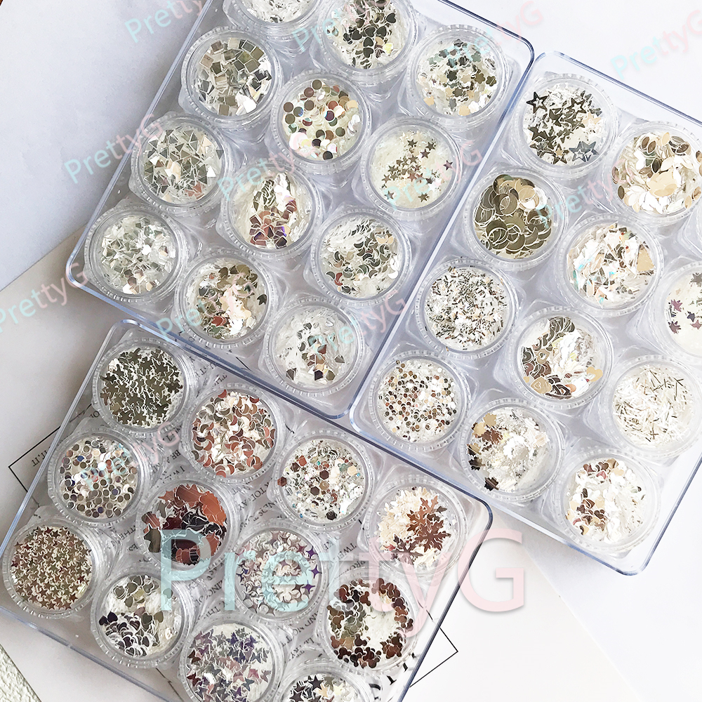 PrettyG 1 Box Mirror Glitter H - Art Craft Mirror recension och pris