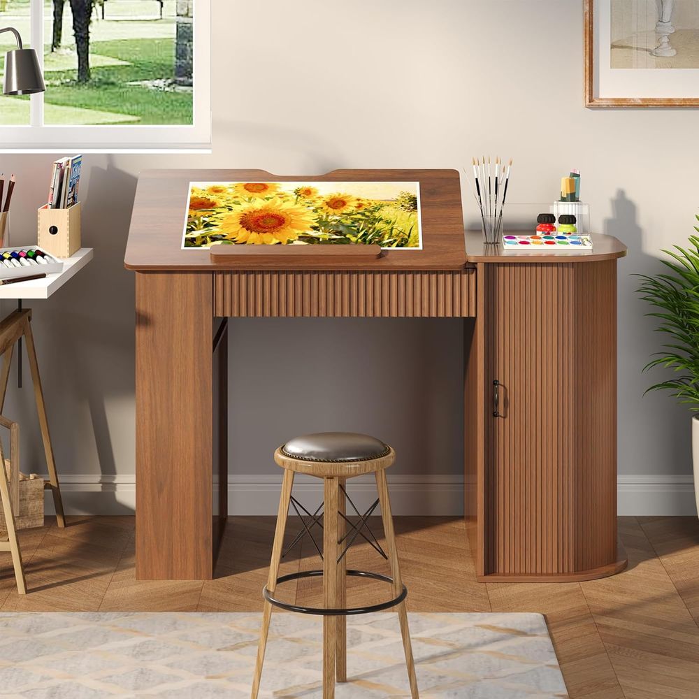 Storage Cabinet Desk with Draw - Art & Craft Paper Ideas recension och pris