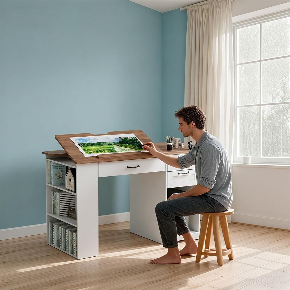 Drating Table with Storage Cab - Art & Craft Paper Ideas recension och pris