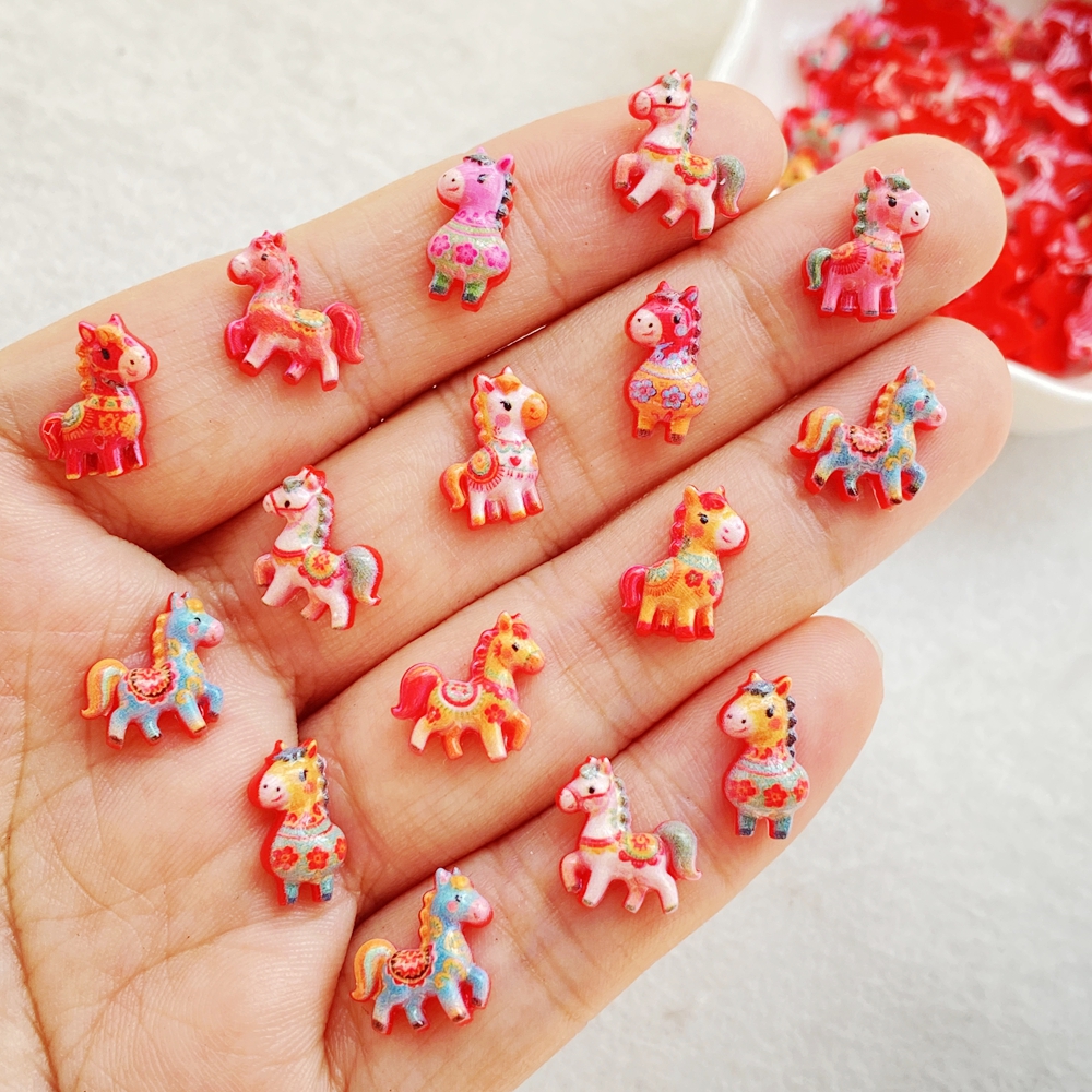 50pcs Resin Cute Mini Red Anim - Art Craft Easter recension och pris