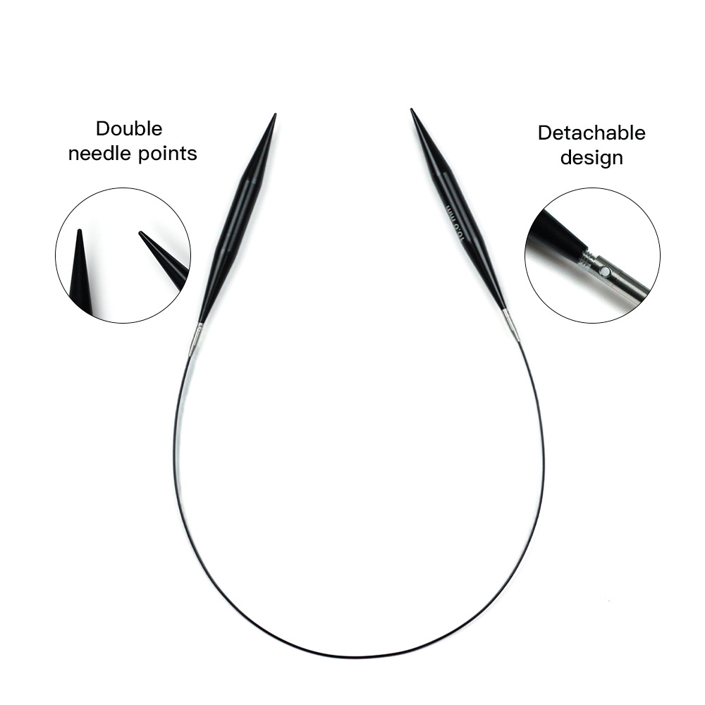 Black Detachable Circular Alum - Knitting Needle Circular recension och pris