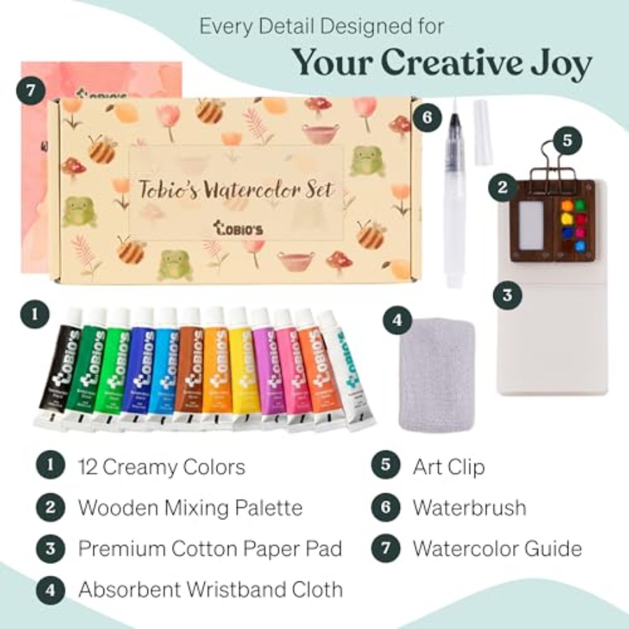 Original Mini Wooden Watercolo - Art & Craft Teacher recension och pris