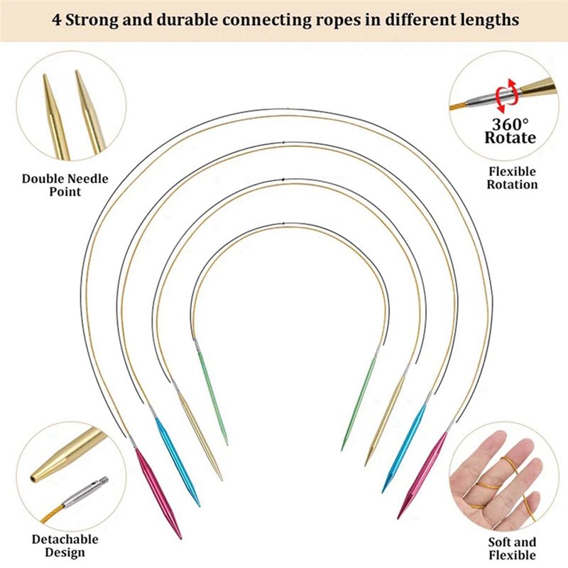 BHTS-Aluminum Interchangeable  - Knitting Needle Circular recension och pris
