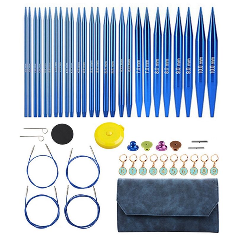 A04G-Aluminum Interchangeable  - Knitting Needle Circular recension och pris