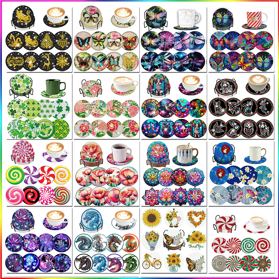 SDOYUNO 8pcs Diamond Art Coast - Art Craft Cup recension och pris