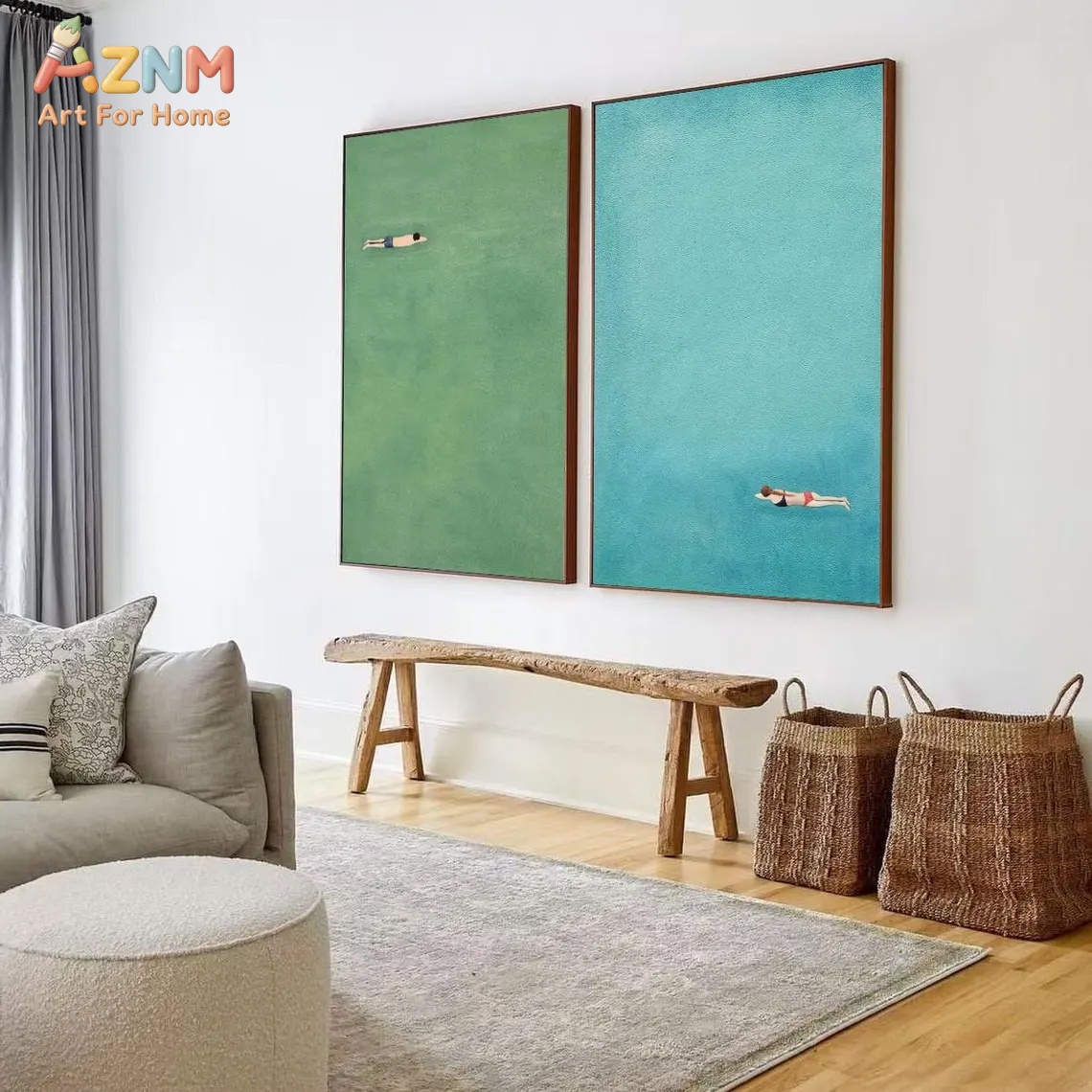 AZNM Minimalist Swimmer Canvas - Art Craft Toys recension och pris