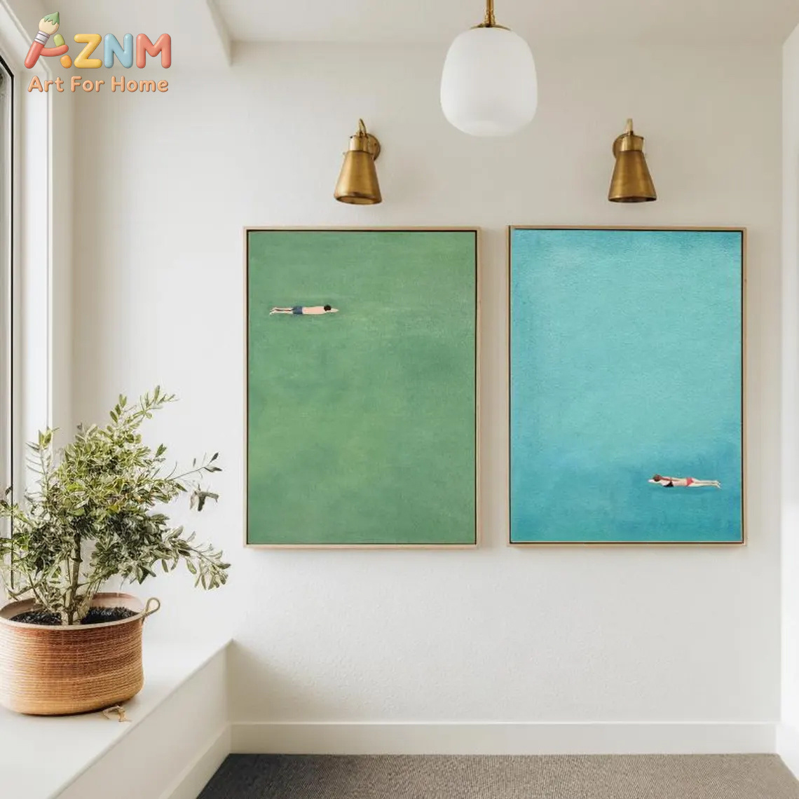 AZNM Minimalist Swimmer Canvas - Art Craft Toys recension och pris