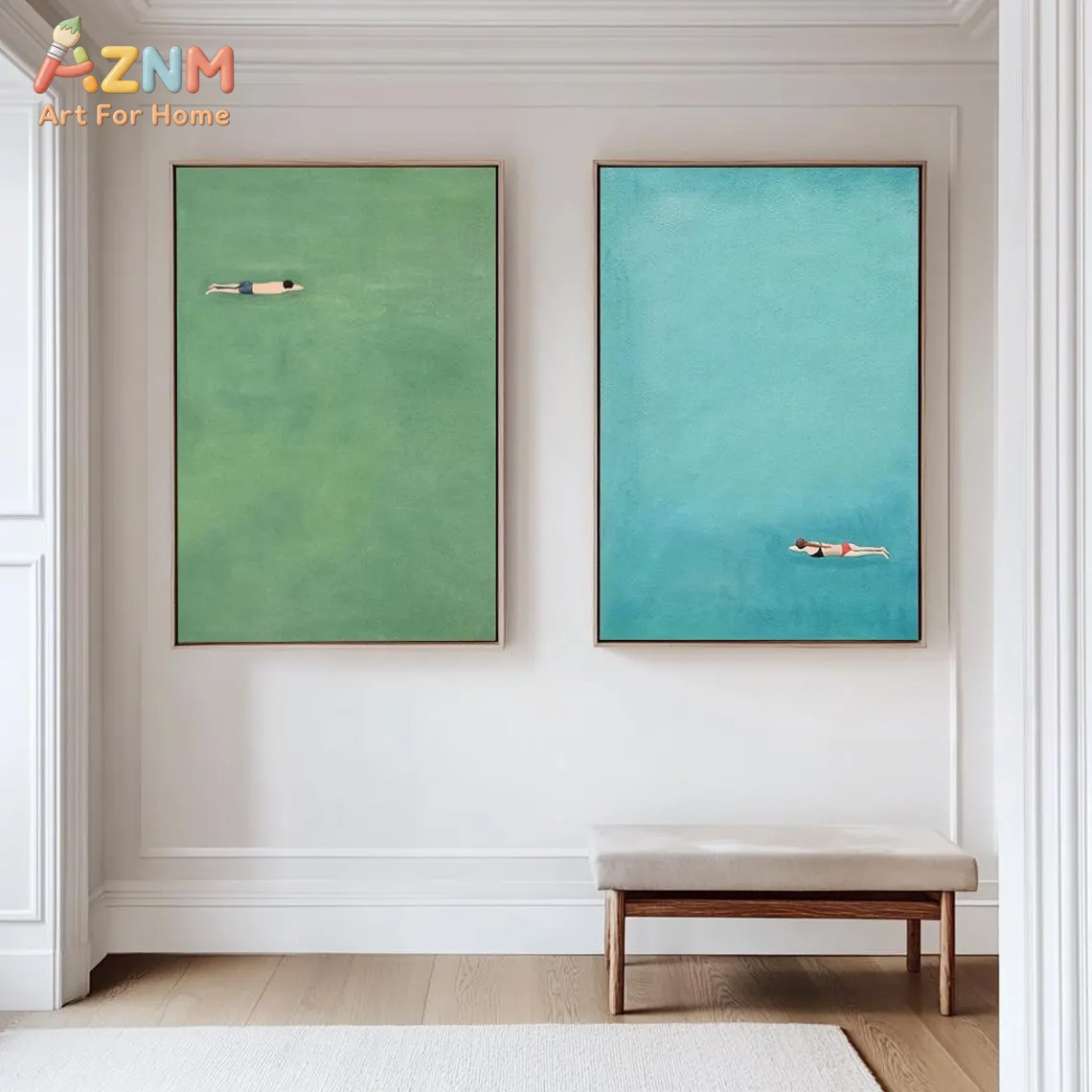 AZNM Minimalist Swimmer Canvas - Art Craft Toys recension och pris