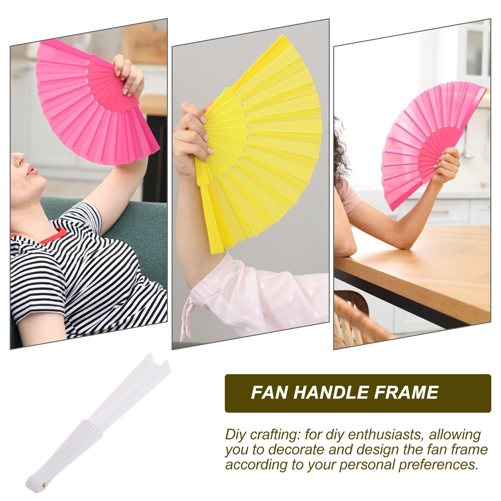 Portable Foldable Fan Frame DI - Art Craft Event recension och pris