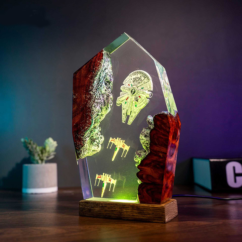 Table Resin Lamp Universe War  - Art Craft Toys recension och pris