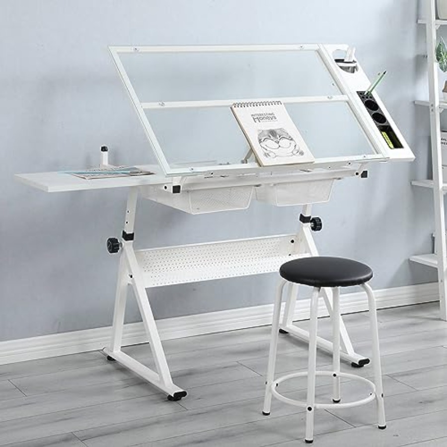 Drafting Table with Stool Mode - Art & Craft Paper Ideas recension och pris