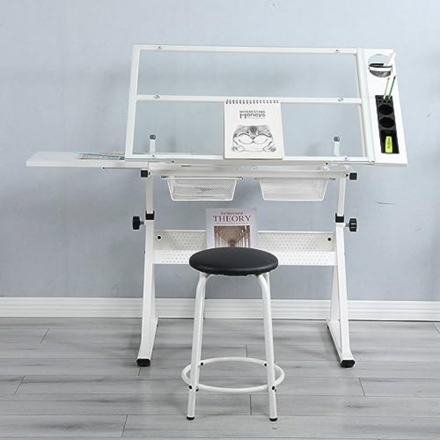 Drafting Table with Stool Mode - Art & Craft Paper Ideas recension och pris