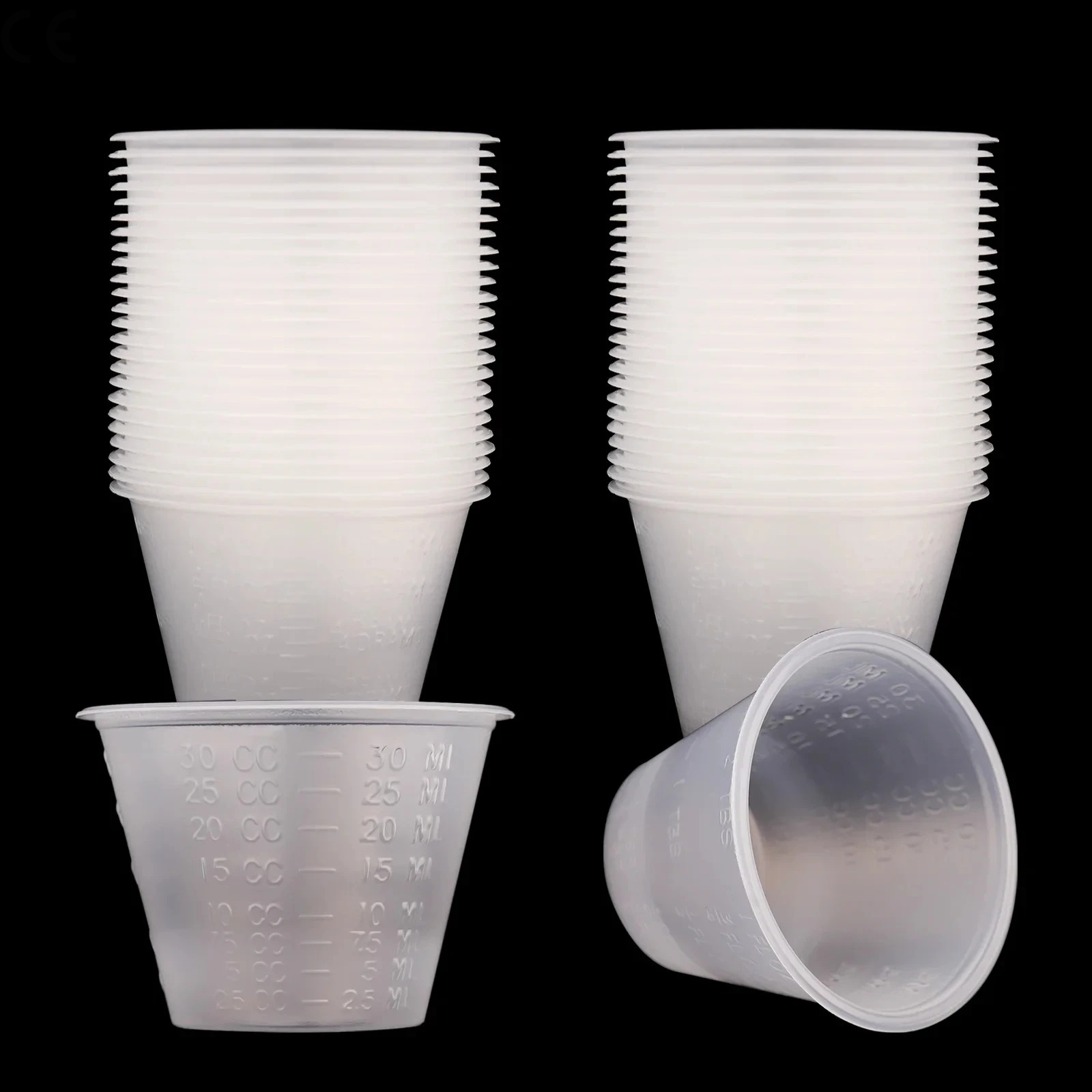 100pcs New 30ml Graduated Plas - Art Craft Cup recension och pris