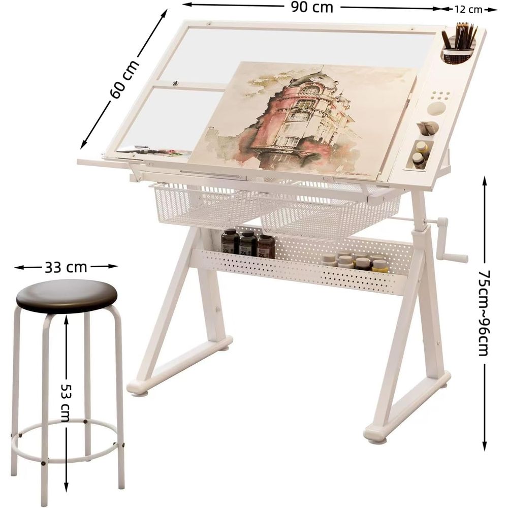 Adjustable Art Desk with Tempe - Art & Craft Paper Ideas recension och pris