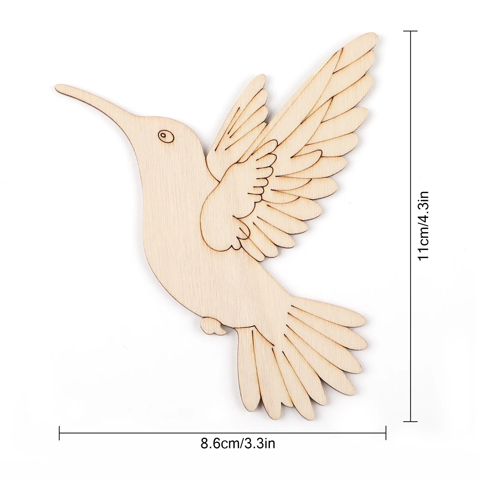 10pcs Unfinished Wood Animal B - Art & Craft Paper Ideas recension och pris