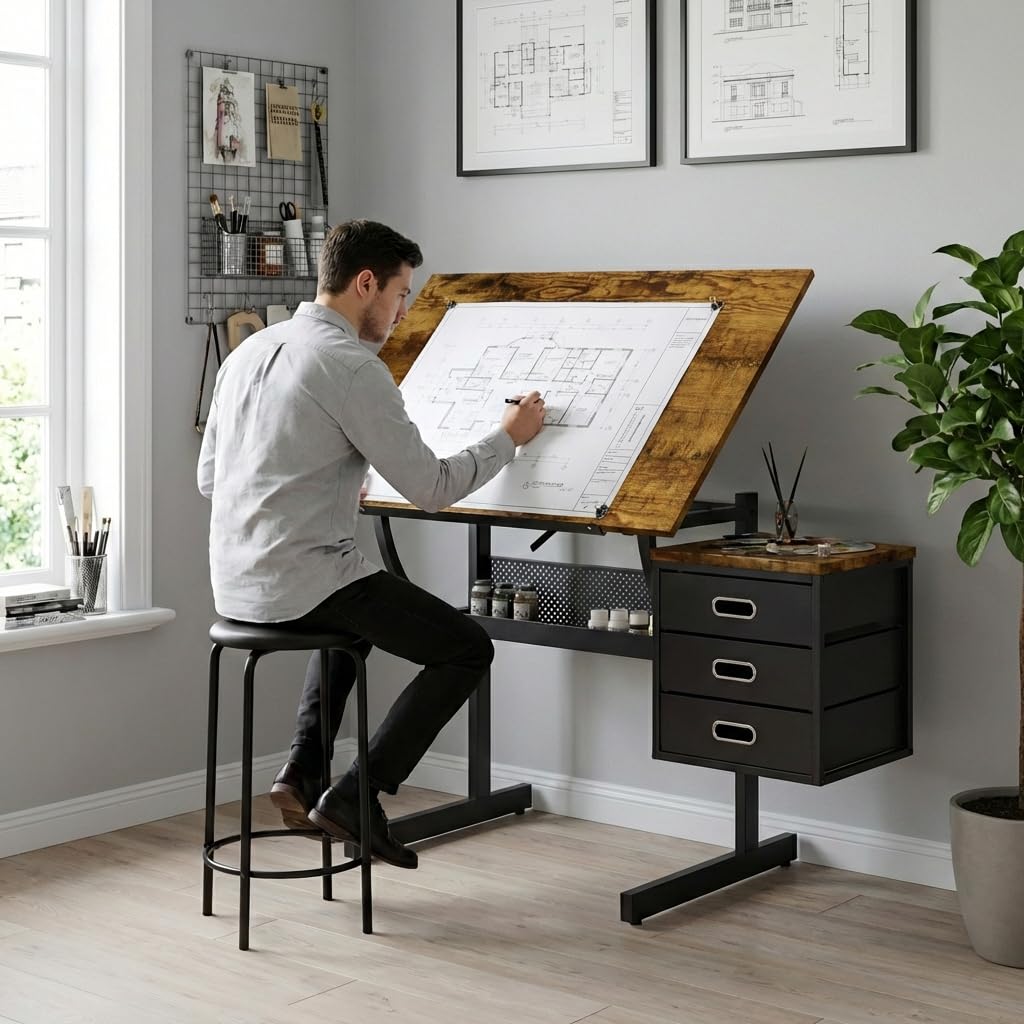 Adjustable Art Desk with Stora - Art & Craft Paper Ideas recension och pris