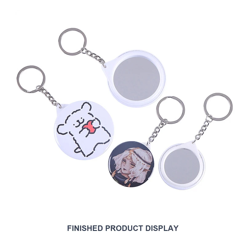 New 100PCS Key Ring Mirror Bla - Art Craft Mirror recension och pris