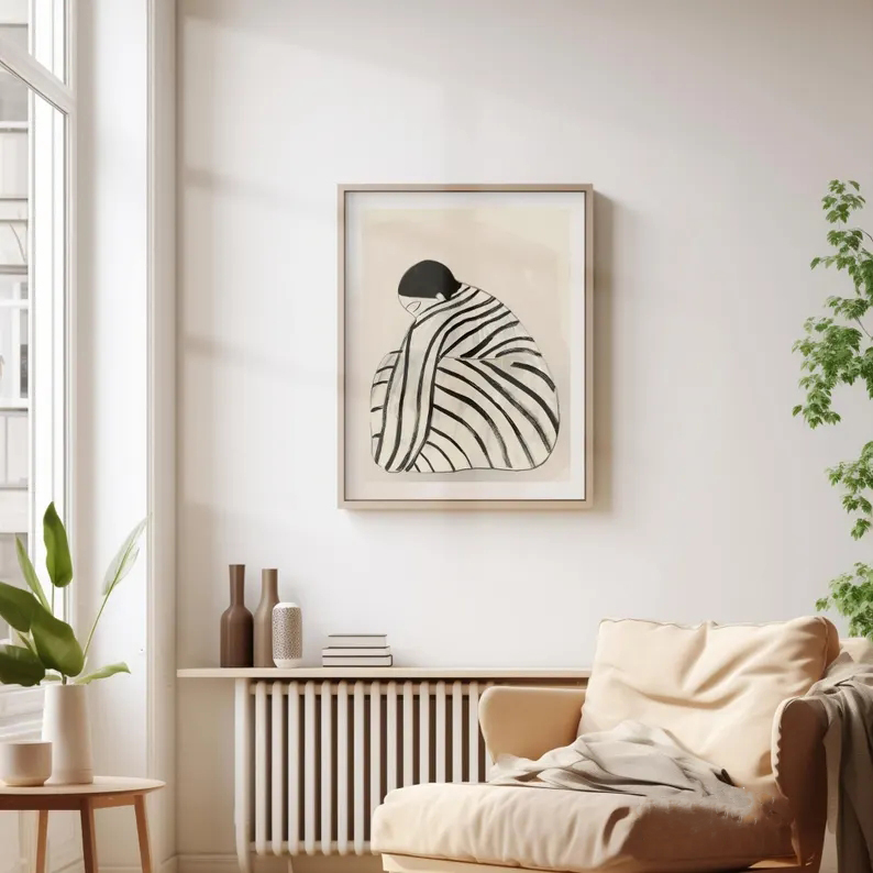 Fashion  Abstract Stripe Woman - Art Craft Toys recension och pris